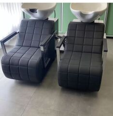 Saç yıkama seti lavabo ve musluklu