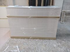 Reception desk is chipboard
